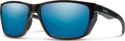 Smith Optics Longfin Black Frame Polarized Blue Mirror Lens